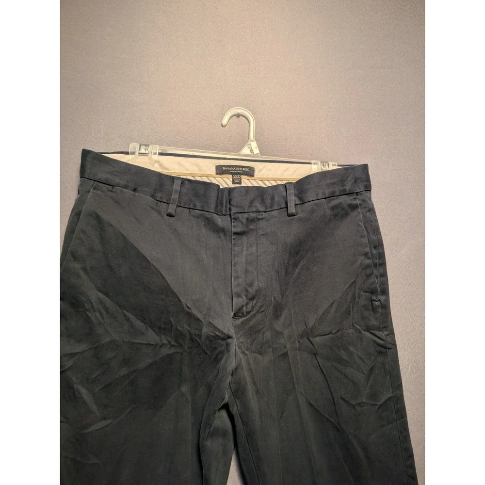 Banana Republic Aiden Chino Pants Mens 32x32 Black Tailoring Performance Casual